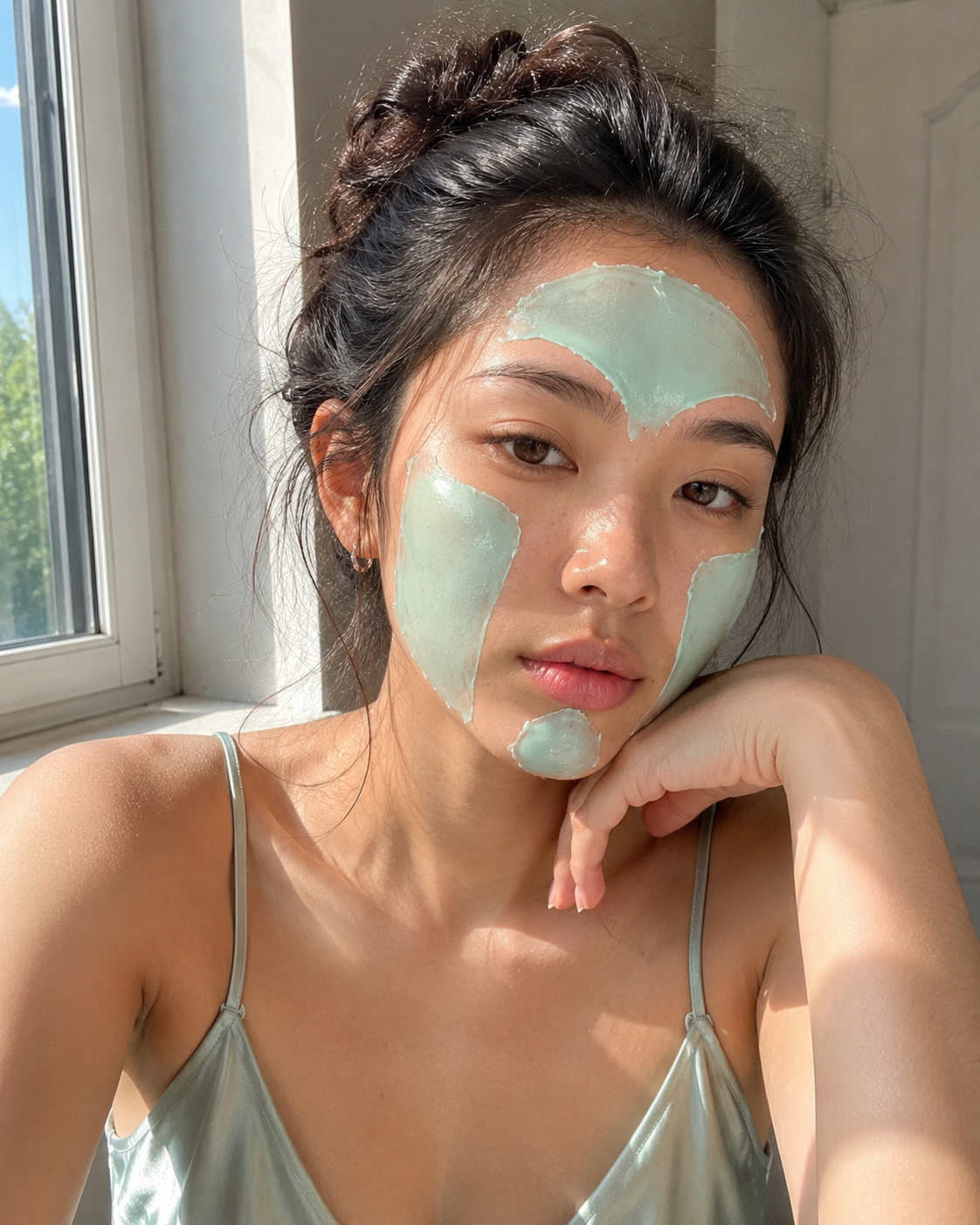 Matcha clay mask