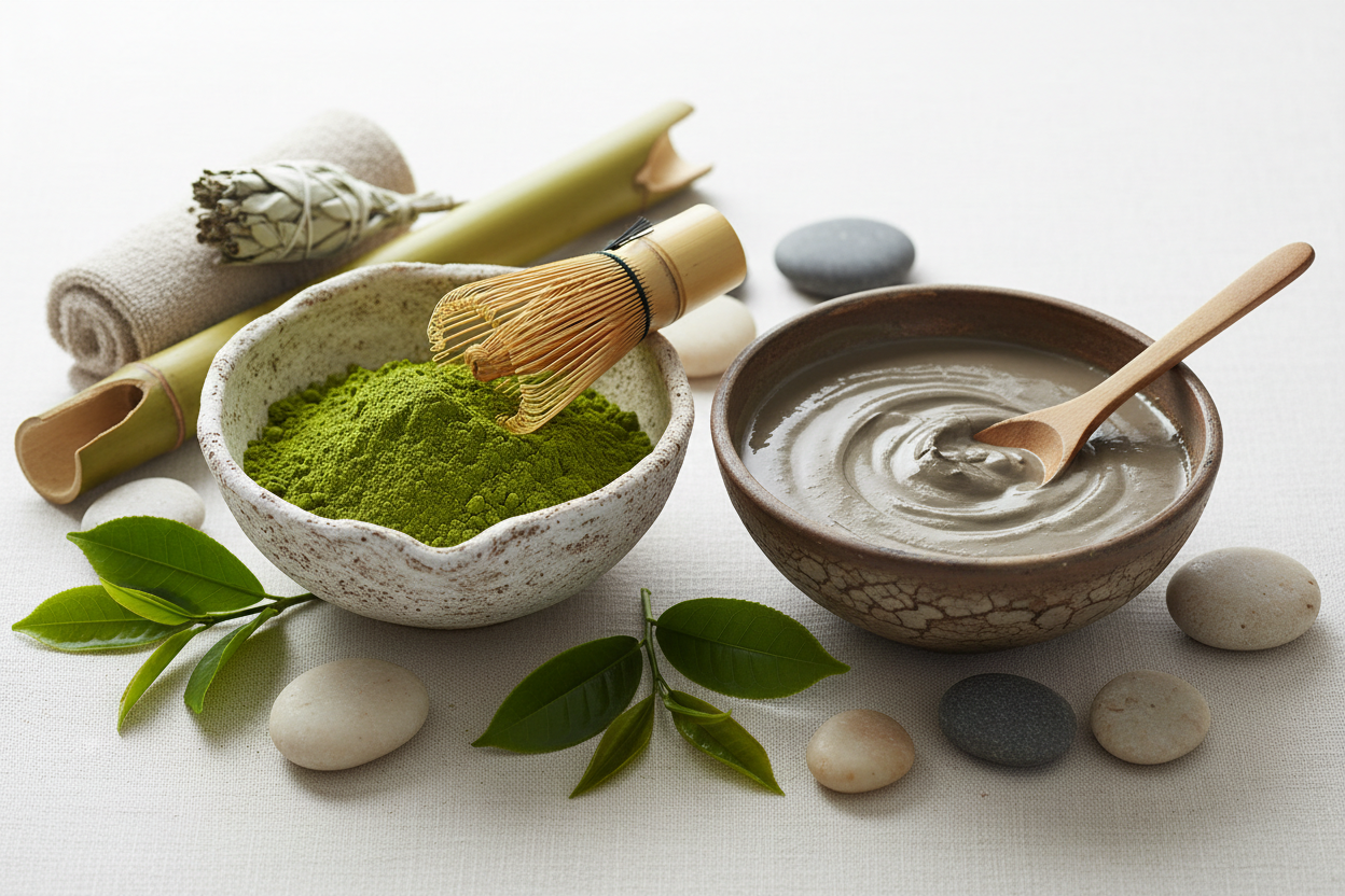 Le pouvoir du Matcha et de l’Argile : l’alliance detox que ta peau attendait